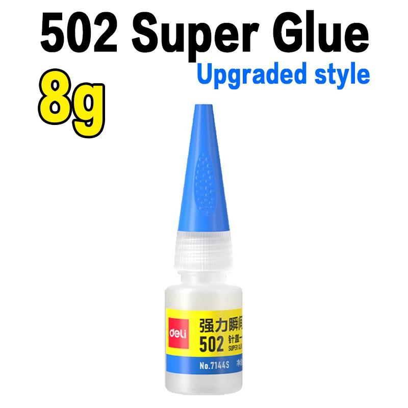Deli 502 Professionele sterkte superlijm Snelle cyanoacrylaatlijm Hardware Metaal Auto's Hout Ambachten Hobby's Directe hechting