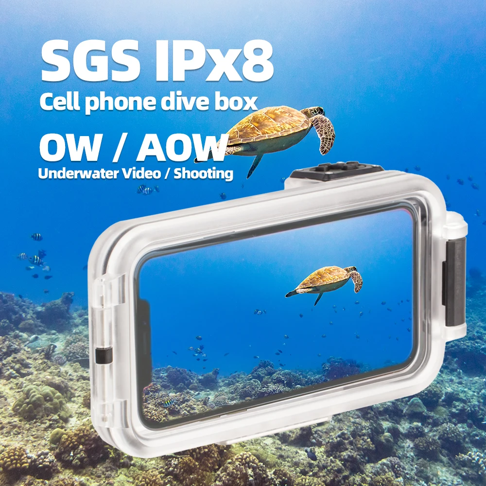 

Pixco 30M Waterproof Case For iPhone 13 12 11 max proX 8 7 plus Swimming Diving Cover Depth Bluetooth Remote Control Cover