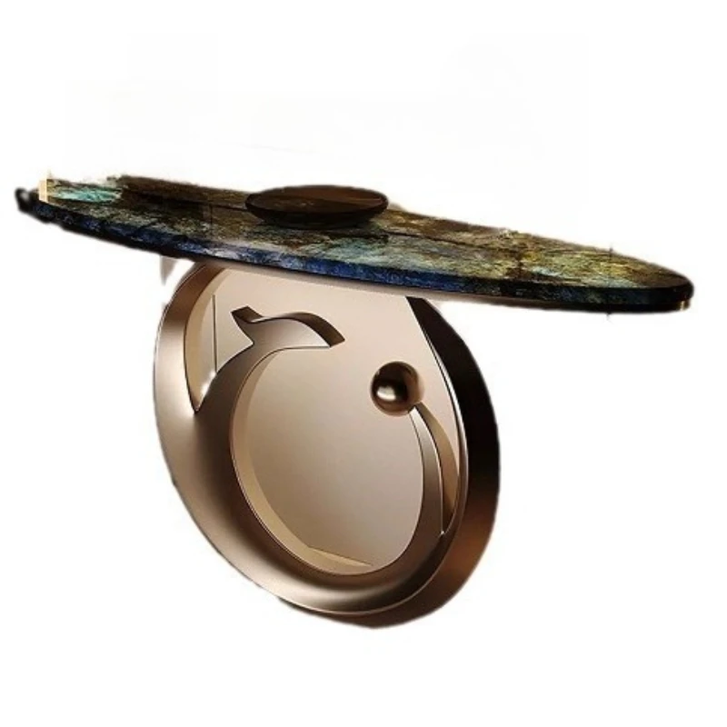 Modern light luxury stone entrance table, living room entrance, door to door, wall-to-wall viewing platform
