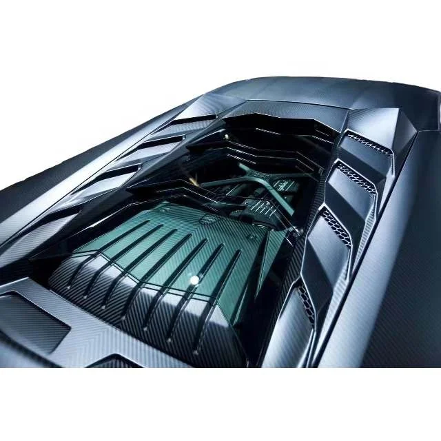 Factory direct high quality carbon fiber clear engine hood fit Lamborghini Huracan LP580 LP610