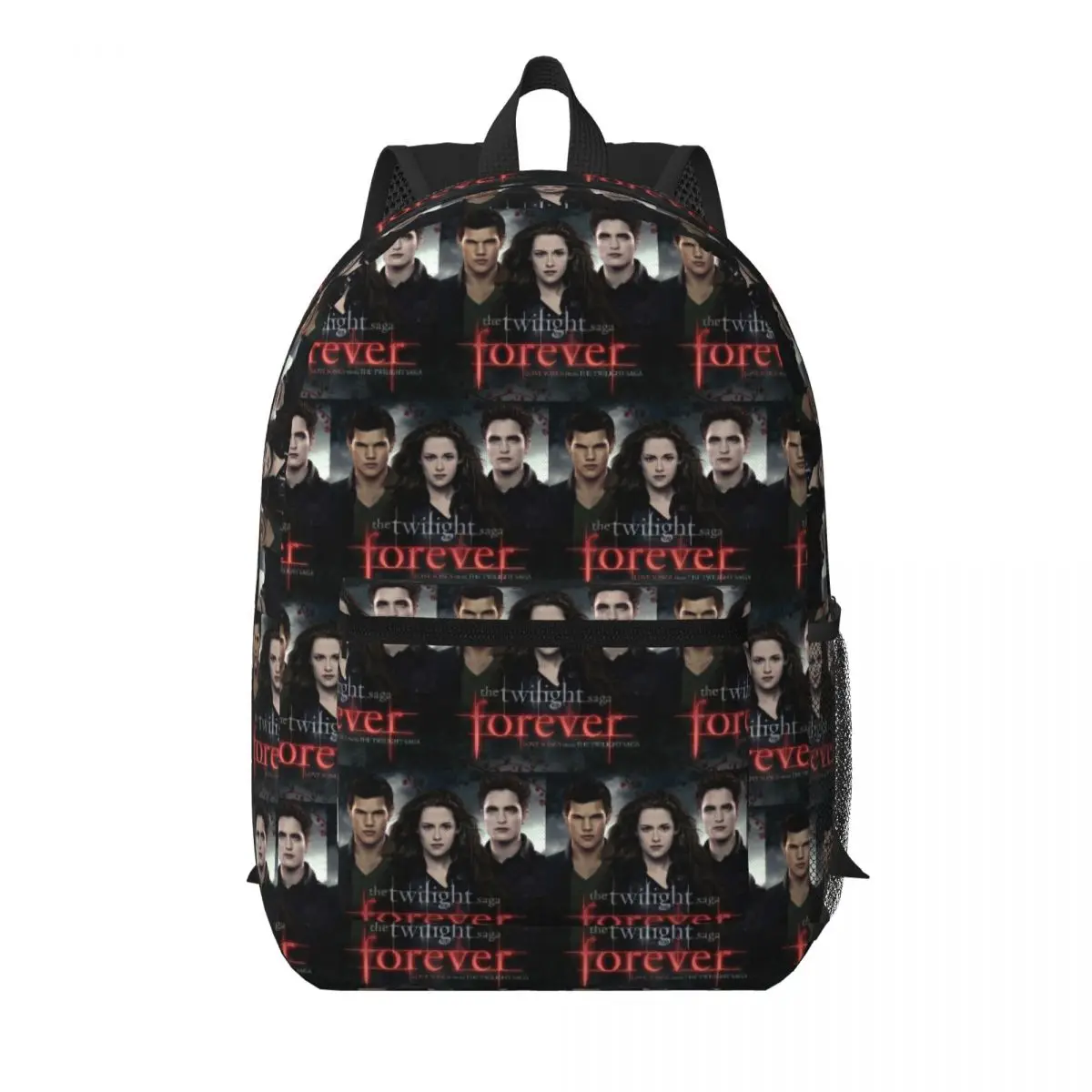 The Twilight Saga Edward Cullen Student Backpack School Bag Hiking Travel Daypack for Boys Girls Bookbag Shoulder Bags