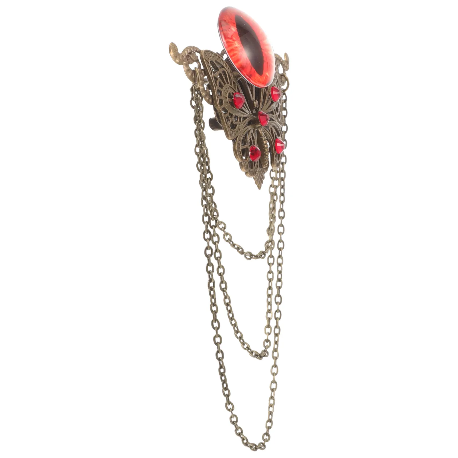Gothic Evil Eye Hairpin Clothes Brooch Pin Women Small Clips for Hair Accessories Aesthetic Unique Design Hair Clips