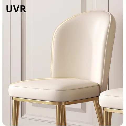 현대적인 디자인의 UVR 스칸디나비아 주방 의자 – 간편한 등받이 및 크리에이티브 네일 장식, 가정용 및 호텔 레스토랑에 적합