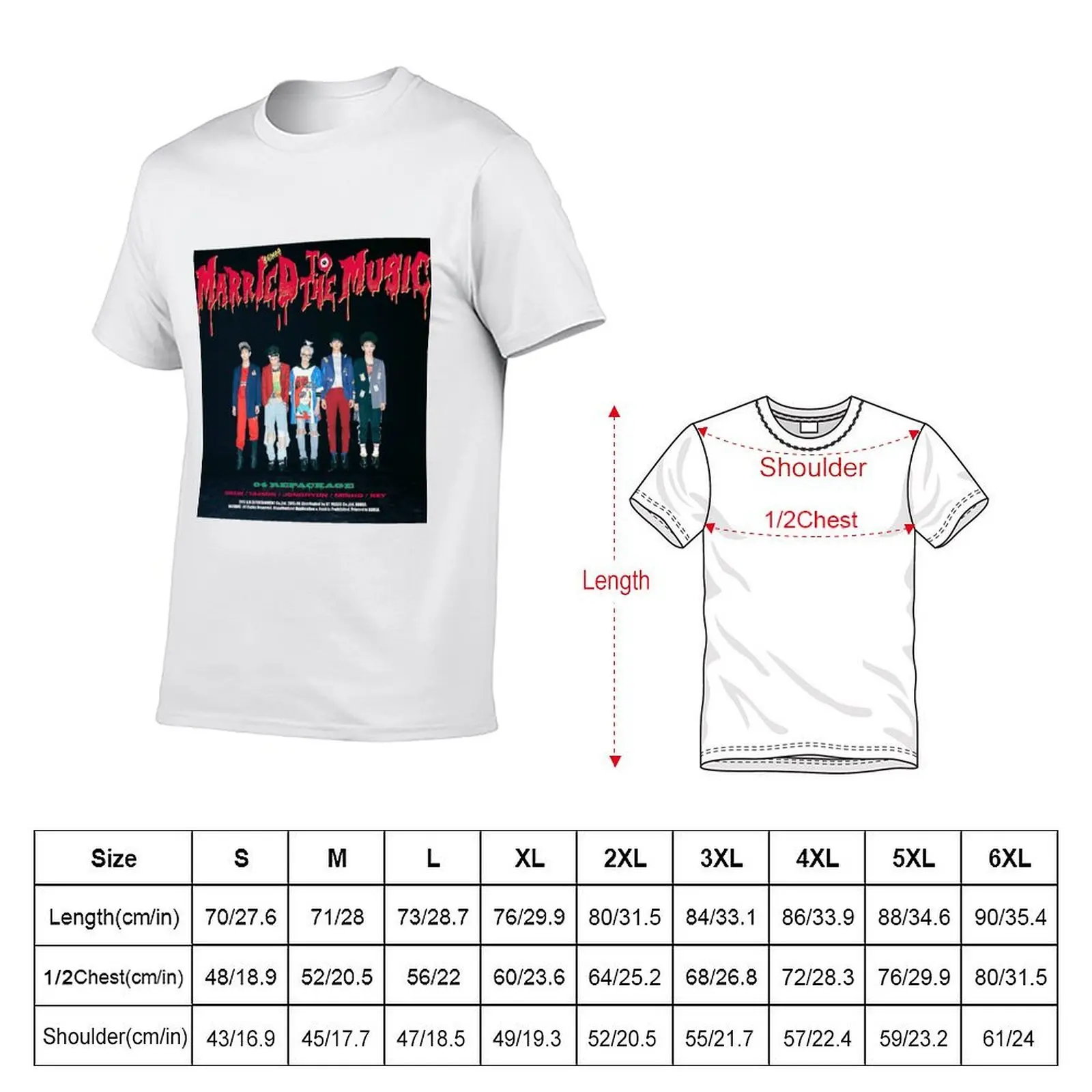 SHINee MARRIED TO THE MUSIC T-Shirt t shirt for man cotton t shirts high quality t shirt man plain T-shirt