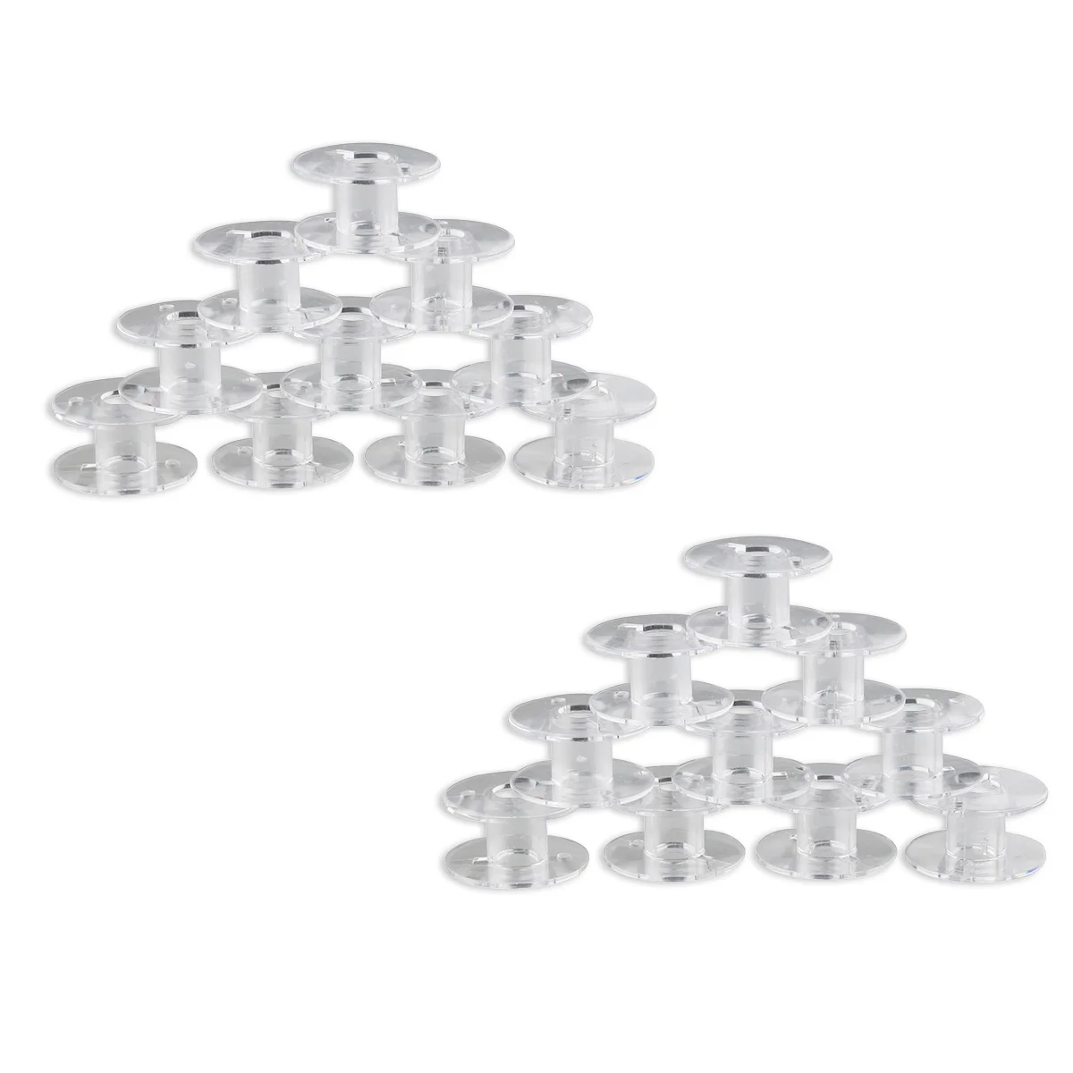 20 ชิ้น 2.1 ซม. กระสวยจักรเย็บผ้าพลาสติกใส ทนทาน แข็งแรง เหมาะสำหรับโตโยต้า สีขาว