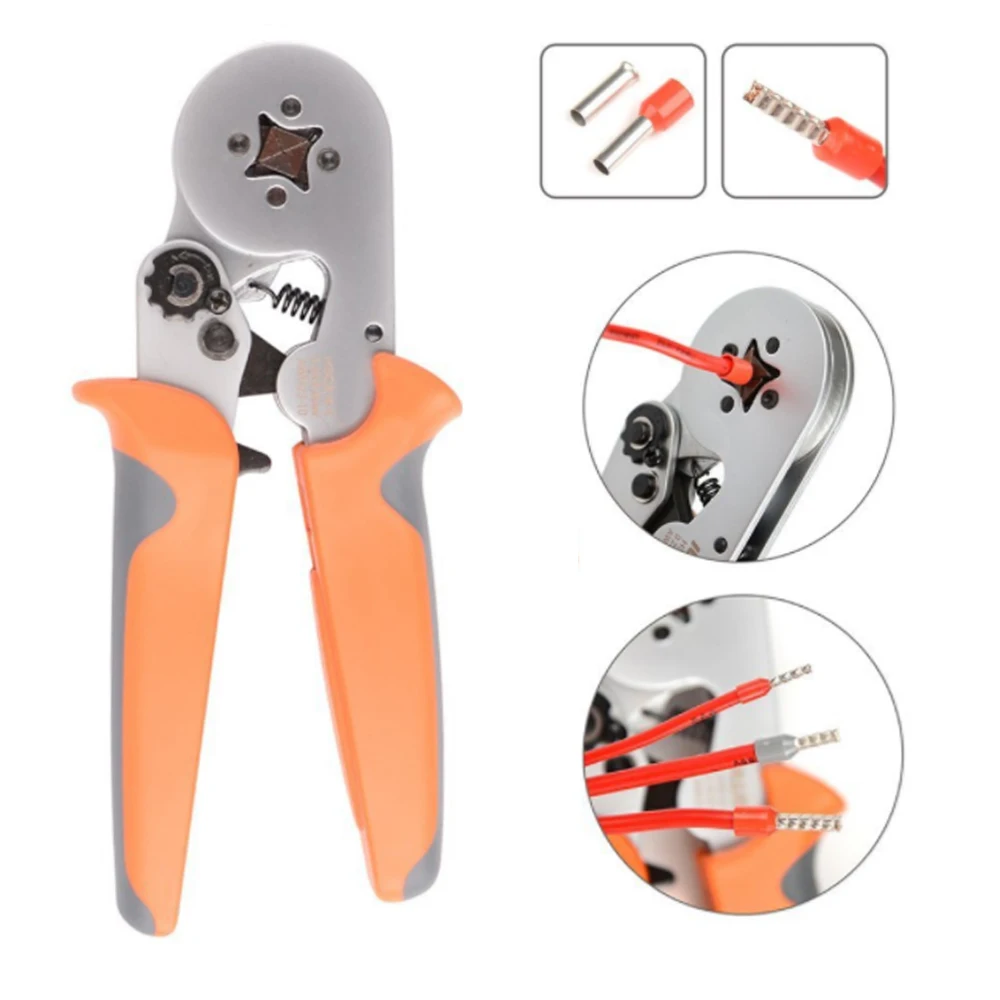 

Tubular Terminal Crimping Tools Mini Electrical Pliers HSC8 16-6/6-4 0-.25-10mm2 23-7AWG 0.25-6mm2 High Precision Clamp Sets