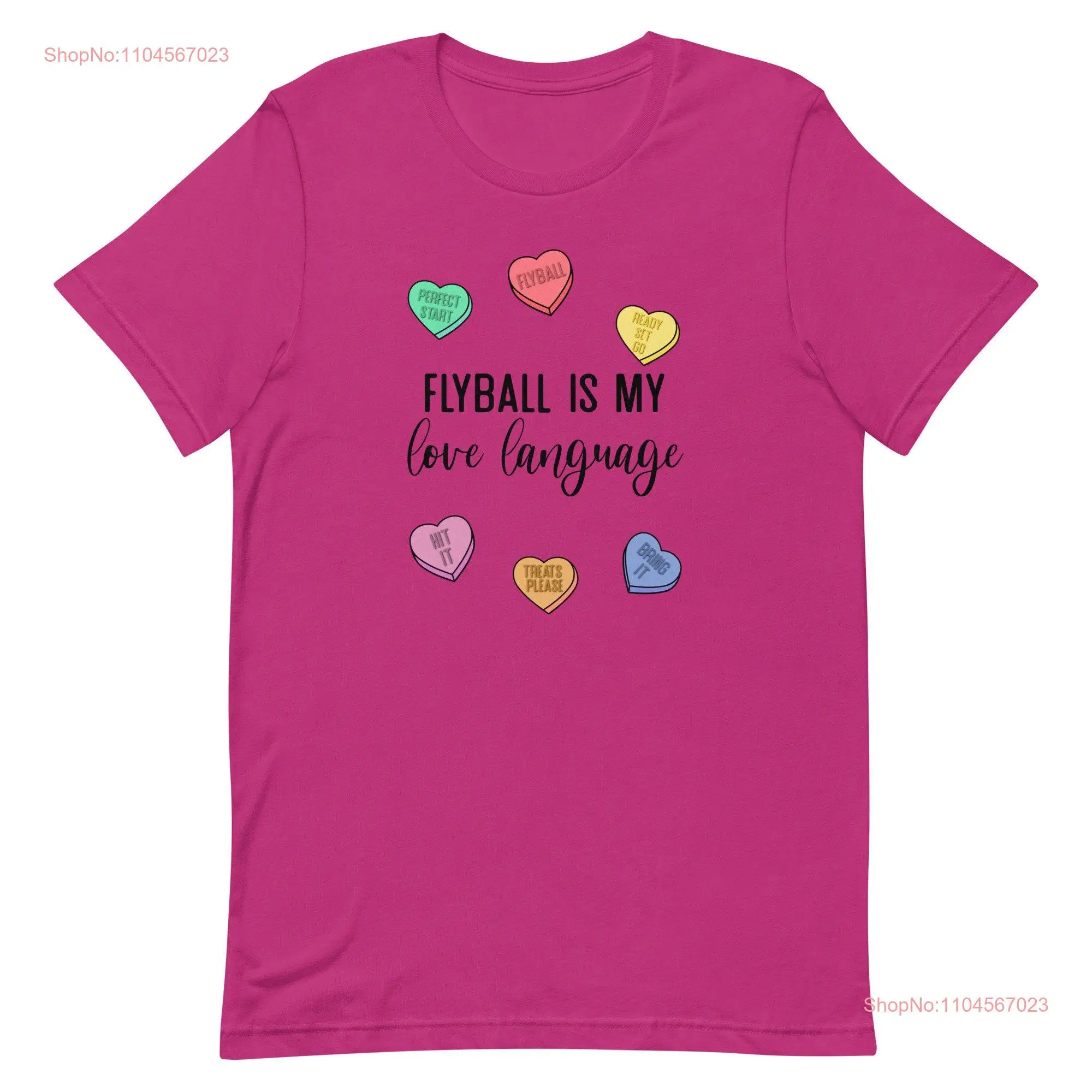 تي شيرت Flyball Is My Love Language بأكمام طويلة أو قصيرة