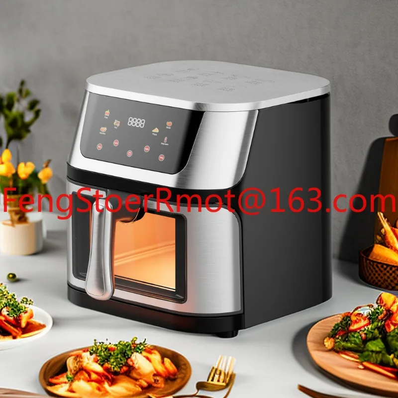 

10L capacity air fryer oven fast and easy oil-free stainless steel square potato chips baking reheat dehydration home dining