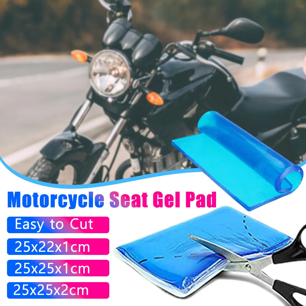 DIY Motorcycle Seat Gel Pad Shock Absorption Mat Soft Cushion For Motorcycle Car Chair Cushion Pad Motorcycle Accessories