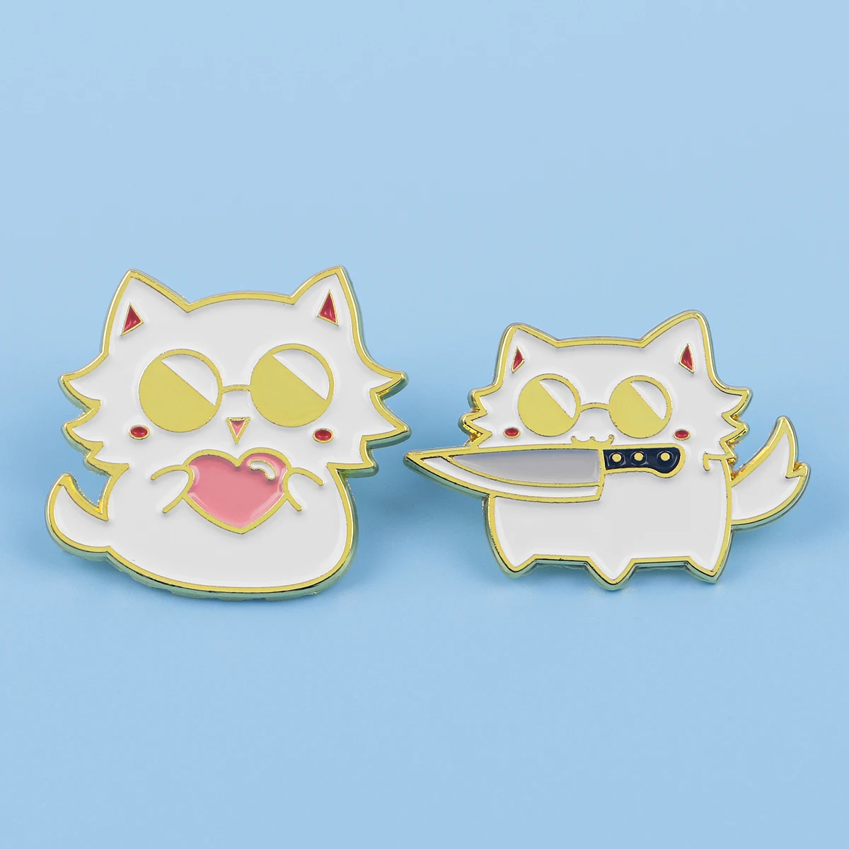 

Anime Cute Cat Lapel Pins for Backpacks Manga Briefcase Badges on Backpack Brooch for Clothes New Fashion Accessories