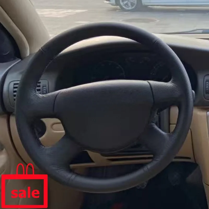 

Customizable Handmade Anti-slip Wear-resistant Comfy Breathable Genuine Leather Steering Wheel Cover For Volkswagen Passat B6