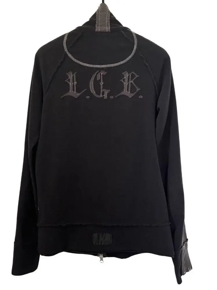 LGB visual subculture vitage vintage semi-turtleneck sweater jacket
