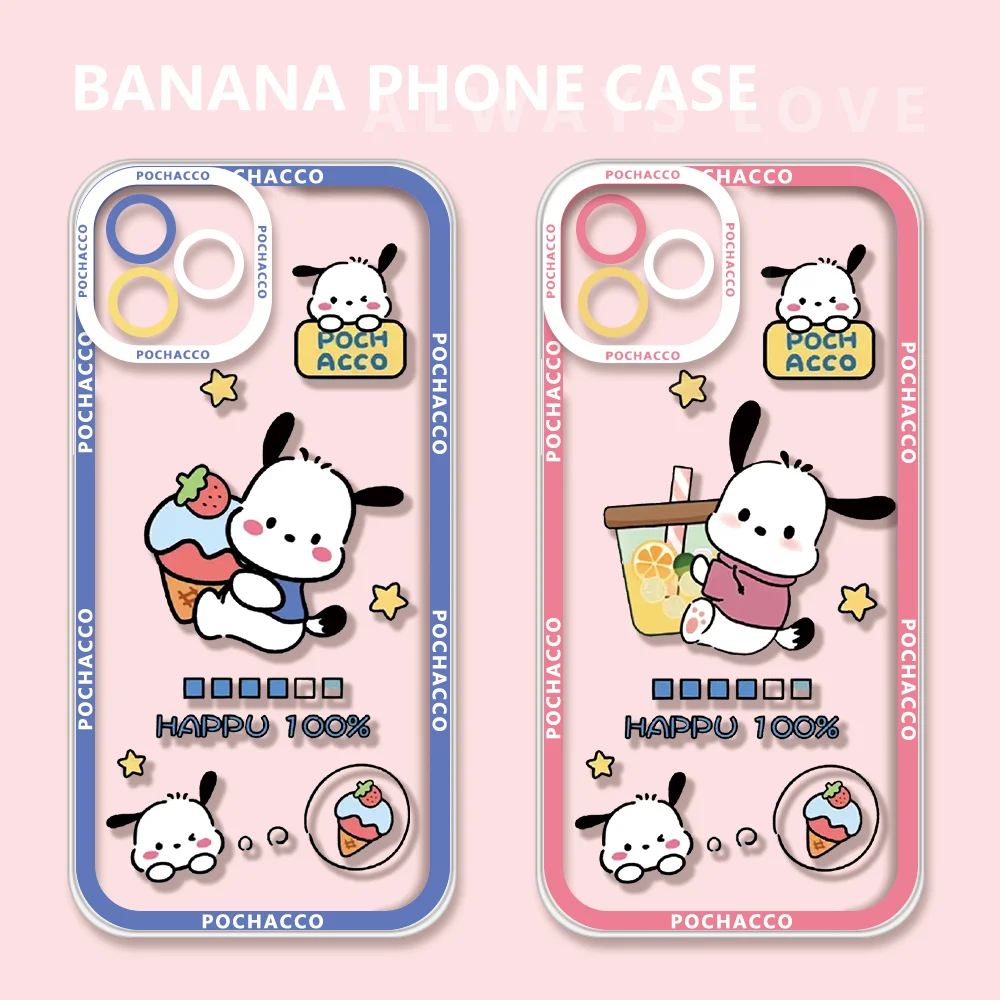 Disney Pacha Dog Couple Phone Case For iPhone 16 15 14 13 12 Mini 11Pro Max X XS XR 7 8 Plus Y2K Cute Soft Clear TPU Cover