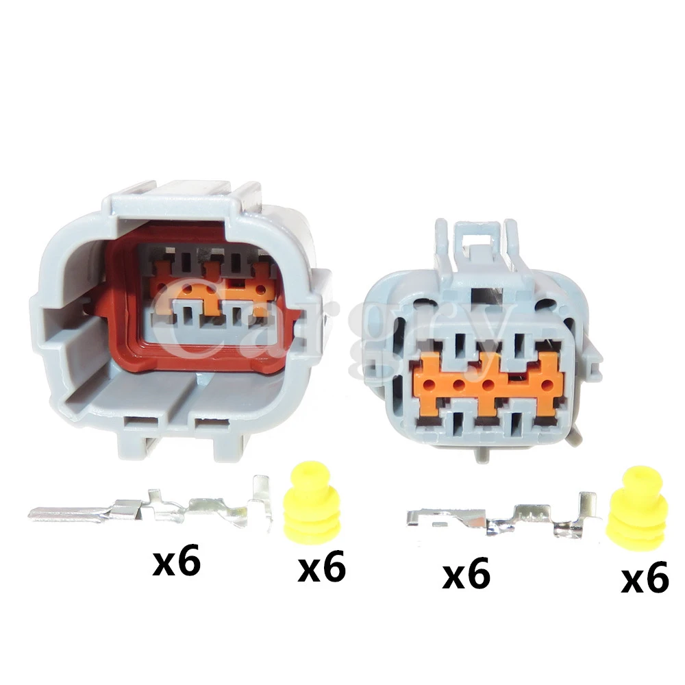 1 Set 6P PB291-06127 6185-1175 AC Assembly Auto Headlight Electric Cable Connector Car Light Lamp Wire Socket For Nissan