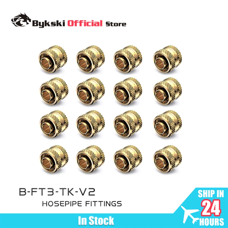 

Bykski 12/16 шт./лот G1/4 дюйма фитинг для шланга ID 10 мм + наружный диаметр 13 мм/ID10 мм + OD16 мм мягкая трубка/ручной латунный соединитель B-FT3-TN-V2