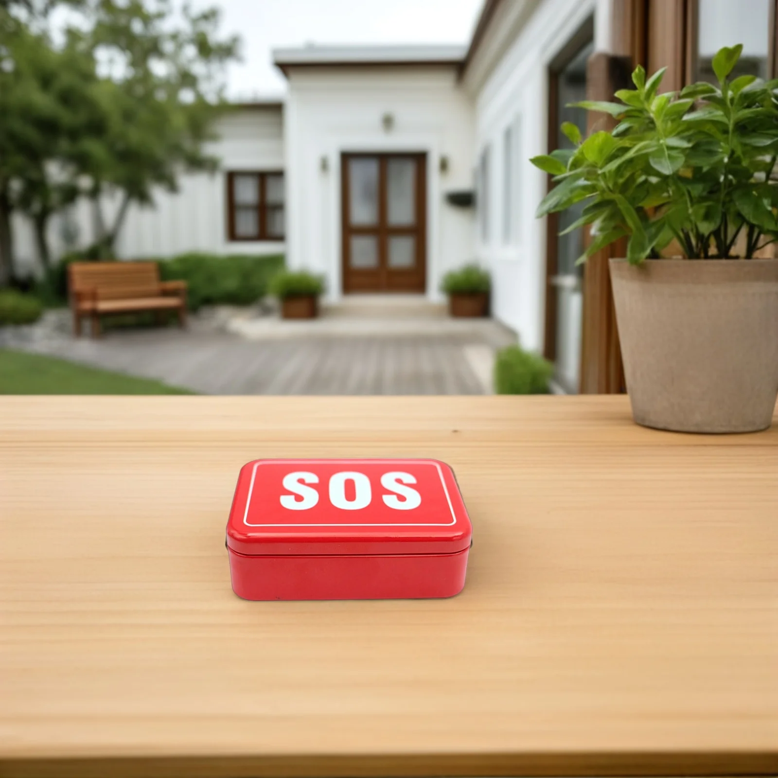 

Survival Box Outdoor Tool Equipment Kit Red Compact Lightweight Emergency Gear for Camping Hiking Adventure Sos Outdoor Survival