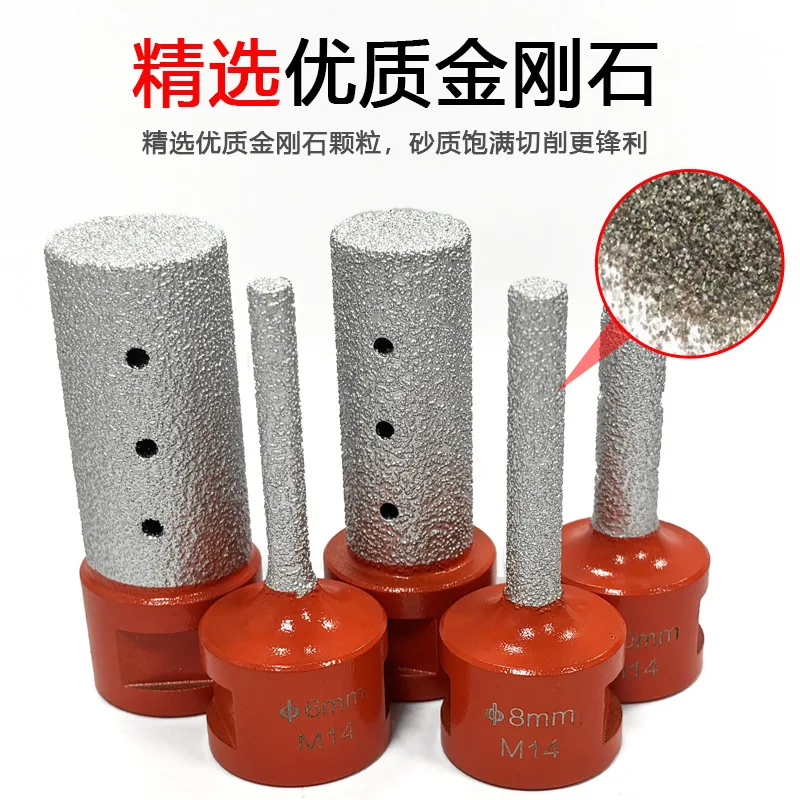 1ps 6-50mm M14 Brazing Milling Cutter Diamond Marble Trimming Cutter Angle Grinder Ceramic Tile Reamer Trimming Cutter Wholesale