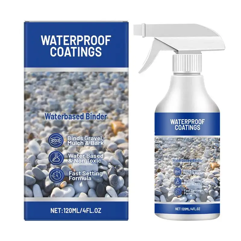 

120ml Gravel Binder Mulch Glue For Rocks Sealer Adhesive Stabilizer Waterproof Fast Drying Spray For Outdoor Yard Playground