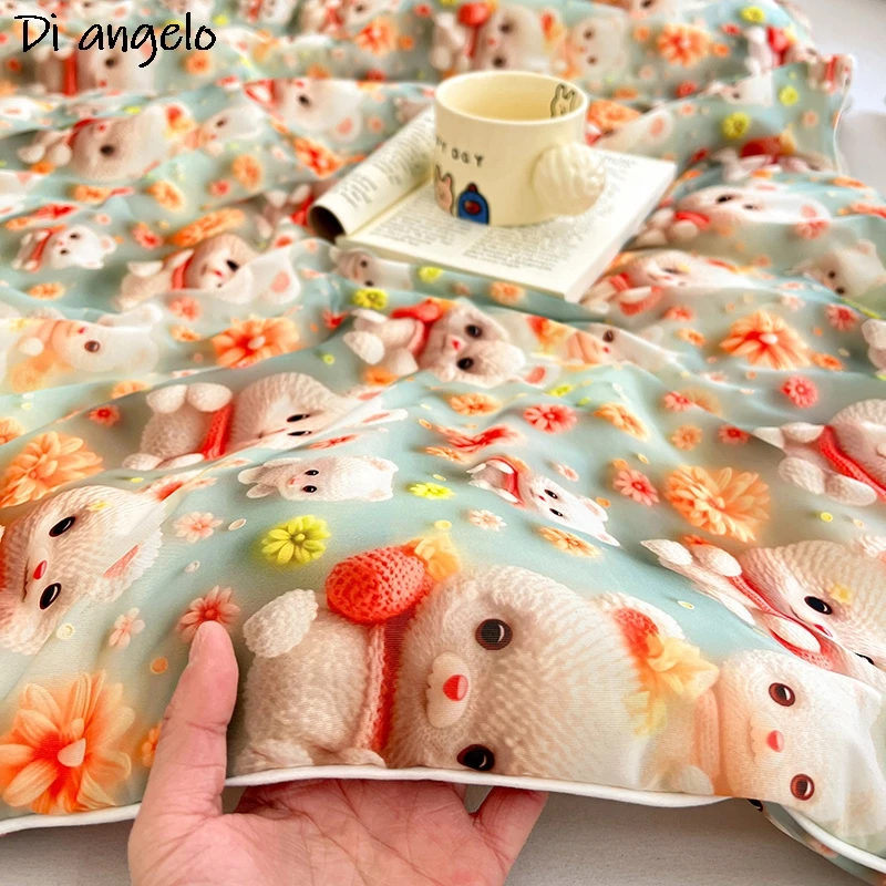 1 قطعة لحاف الصيف 5D الرقمية سوبر مجسمة فول الصويا مكيف الهواء البارد لحاف البطانيات اللحف المفرش غطاء السرير ورقة # /ل