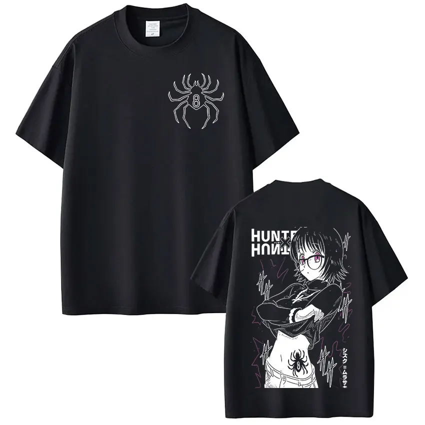 Anime Hunter X Hunter Spider Phantom Troupe Shizuku T Shirt Men Women Clothing Fashion Harajuku Oversized Casual Cotton T-shirts