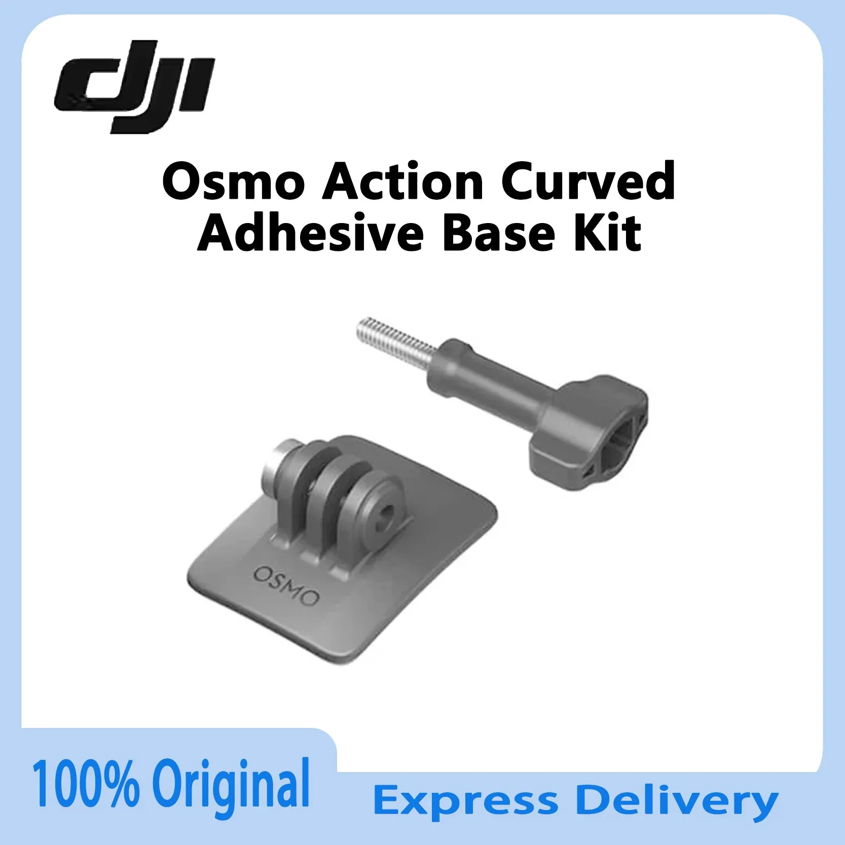 dji-osmo-action用カーブド接着マウントベース、osmo-action-5-pro、osmo-nano、osmo-360公式カメラ対応