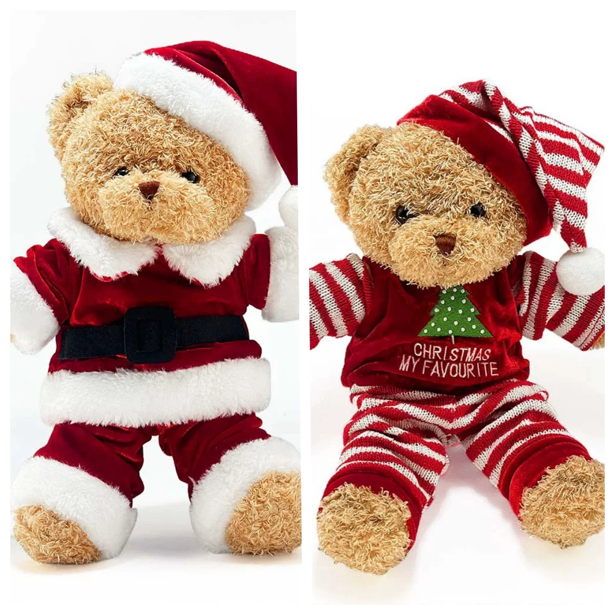 

Медведь Санта-Клауса, плюшевая игрушка, милый плюшевый мишка, детская игрушка, плюшевая кукла, рождественский праздничный подарок, украшение автомобиля