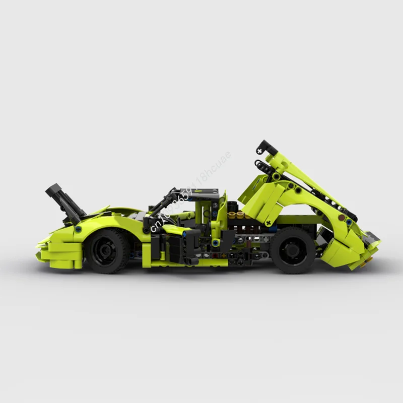 ตัวต่อ MOC ฟอร์ด เอ็มเค 4 จำนวน 731 ชิ้น ของเล่นแบบประกอบเอง ชุดตัวต่อสถาปัตยกรรม ของขวัญคริสต์มาส DIY เสริมสร้างความคิดสร้างสรรค์และการเรียนรู้สำหรับเด็ก