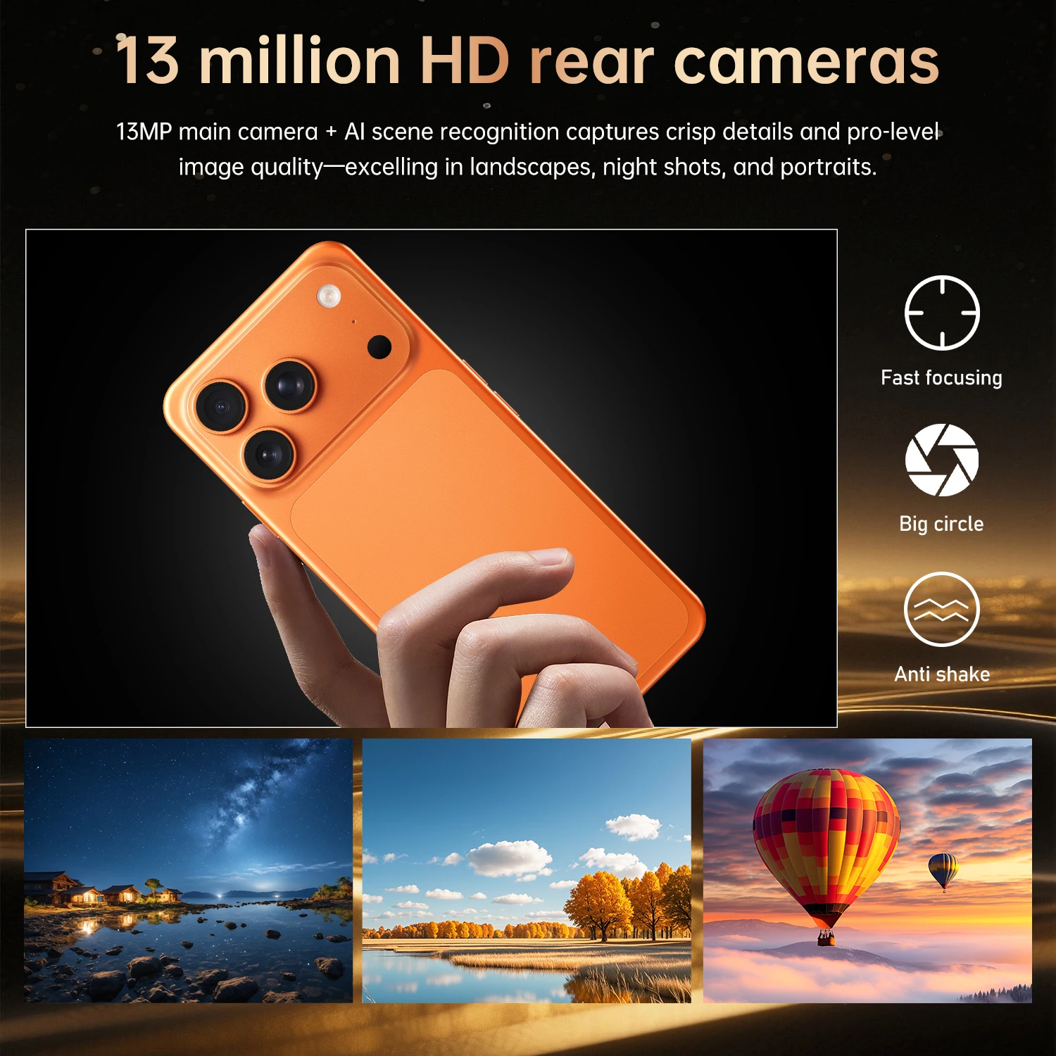 IVMI Smartphone 17Pro Max Android10.0 Dual SIM 6.7"Display 3GB RAM 16GB ROM WIFI Bluetooth Google Play Store 4G Mobile Phones