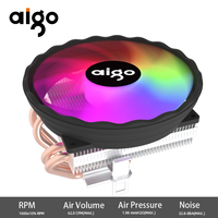 Aigo ICE400X 4 heat pipes cpu cooler Fan RGB 4pin PWM Computer Case Fan Silent Intel LGA 1700 1200 1150 1151  AMD AM3 AM4