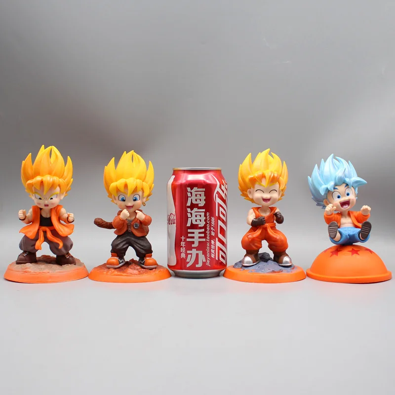 

Seven Dragon Ball Fashion Childhood Sun Wukong Q-Edition Stand up Trendy Play GK Handmade Model Decoration Anime Surrounding