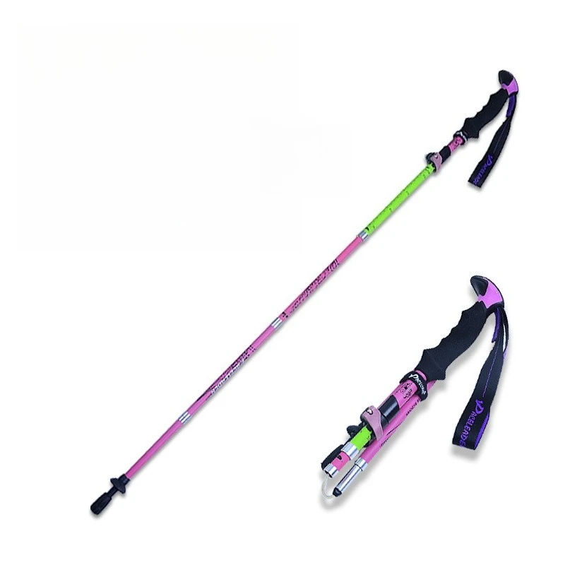 Carbon folding pole mountaineering equipment