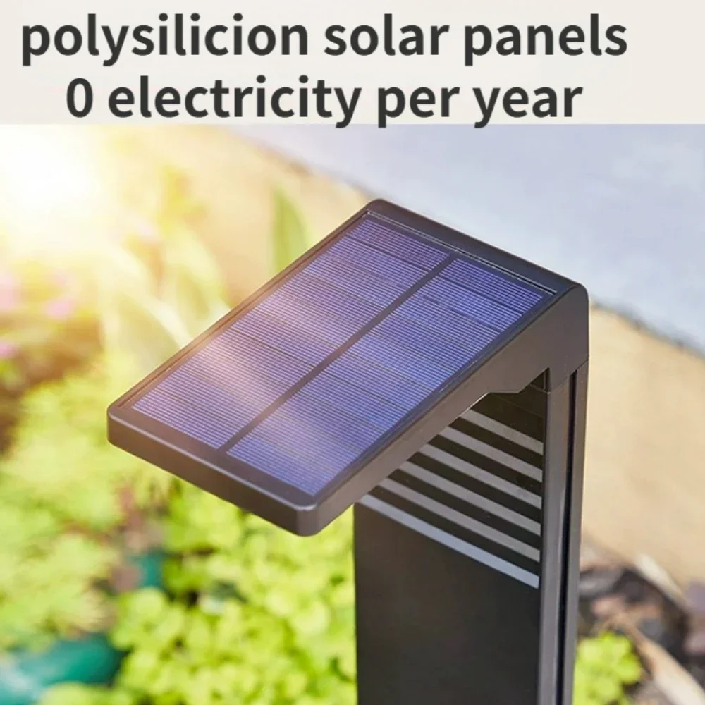 2 pçs ip64 à prova dip64 água solar luzes do jardim ao ar livre led caminho lâmpada do gramado solar decoração luzes para quintal passarela caminho paisagem