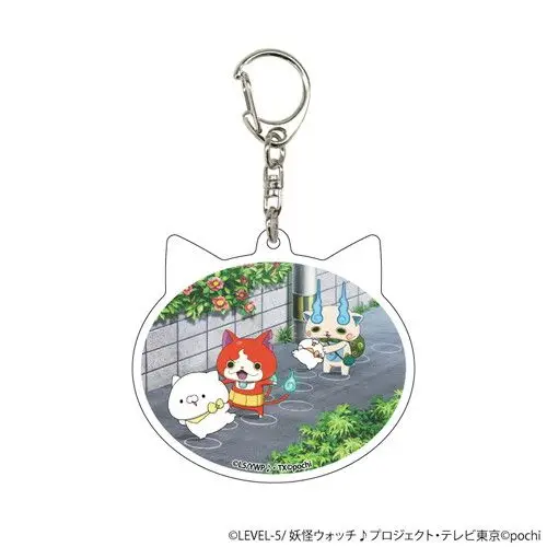 Anime Yo-kai Watch: Kids and the Lost City‌ Keychain Ornament Decorative Game Acrylic Pendant Keyring Jewelry friend Gift‌