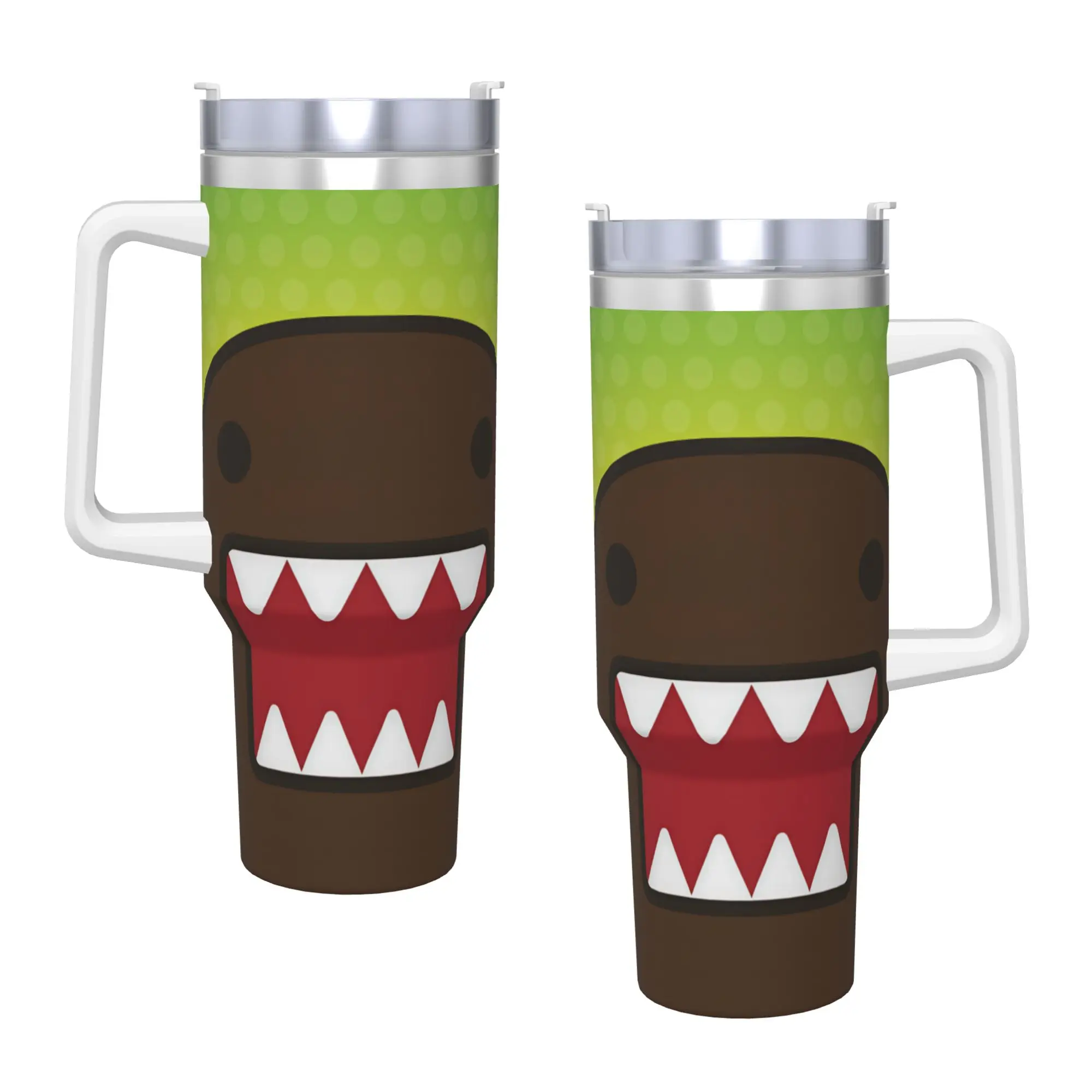 Domo Kun Monster Stainless Steel Tumbler  Travel Car Mugs 40oz Thermal Mug Keep Heat Hot Drinks Milk Tea Water Bottle