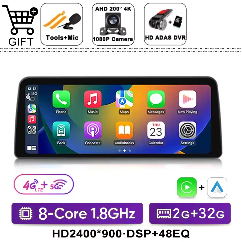 12.3inch Screen For Land Rover Discovery Sport L550 2015-2019 Car Radio Multimedia Player Wireless CarPlay Android Auto Navi GPS image 3