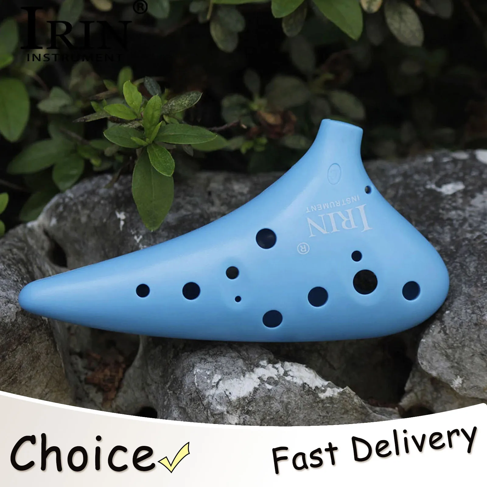IRIN 12 Hole Ocarina 4 Colors ABS Plastic Ocarinas Instrument Easy to Learn And Carry For Music Lover and Beginner With Bag