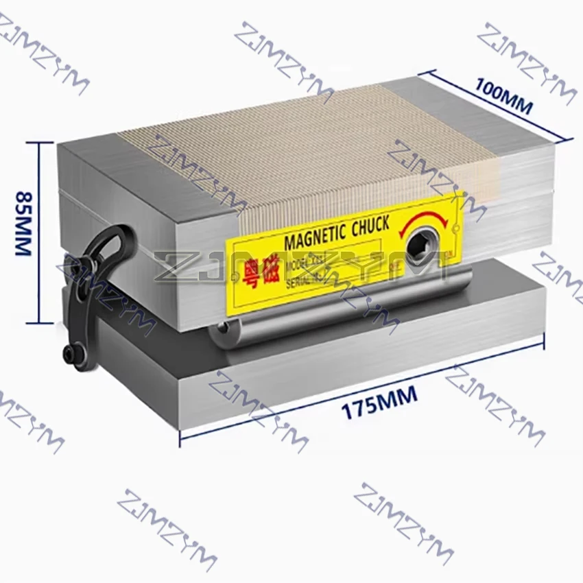 100*175mm High Precision Magnetic Chuck One-Piece Ultra-Thin Magnetic Sine Disk Table Permanent Magnet Chuck Grinder Disk