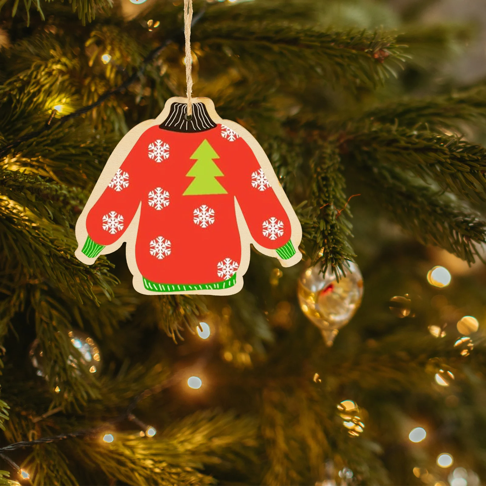 

1Set DIY Wooden Christmas Cutouts Unfinished Wood Slices Graffiti Craft for Home Party Decoration Supplies DIY Supply