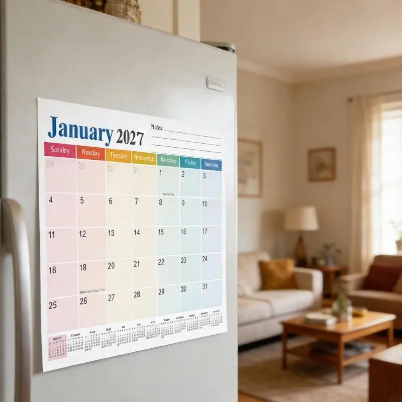 2026 Educational Wall Calendar Schedule Planner With English Daily Layouts Safe Inks Suitable For Classrooms Offices 