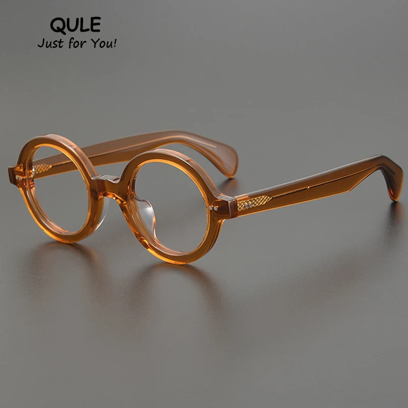 

Japanese Designer Brand Eyeglasses Frames Acetate Fashion Round Myopia Reading Progressive Trendy Handcrafted Vintage Eyewear