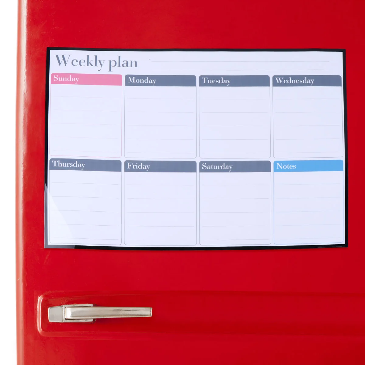 

1Set 40x30cm Flexible Magnetic Whiteboard Weekly Planner Magnetic Whiteboard for Refrigerator Notes Grocery List