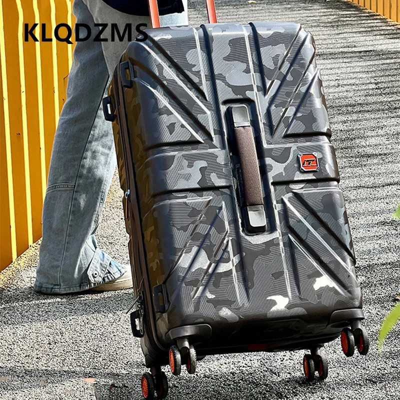 KLQDZMS Suitcase on Wheels 20 Inch ABS+PC Boarding Box 26