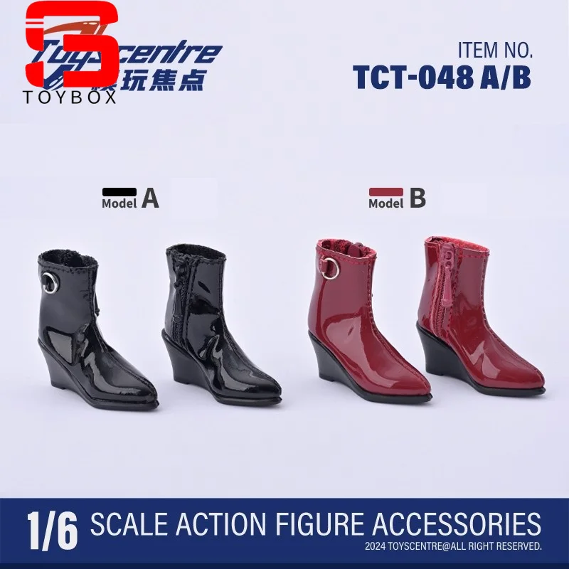 Toyscentre TCT-020 TCT-029 1/6 femme talons hauts bottes courtes TCT-050 chaussures creuses modèle adapté au corps de figurine de soldat de 12 pouces