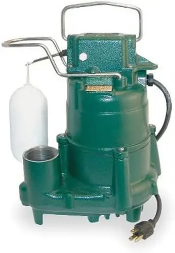 

ZOELLER Sump Pump 1/2 hp 115V Model # M98