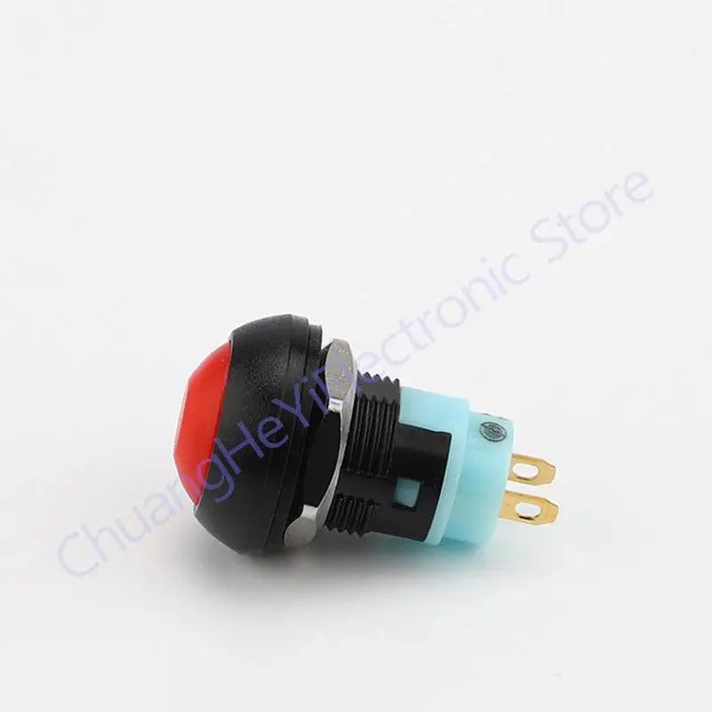 1PC PBS-33A 12mm 2Pin Mini Rodada Auto Bloqueio Botão Interruptor Impermeável