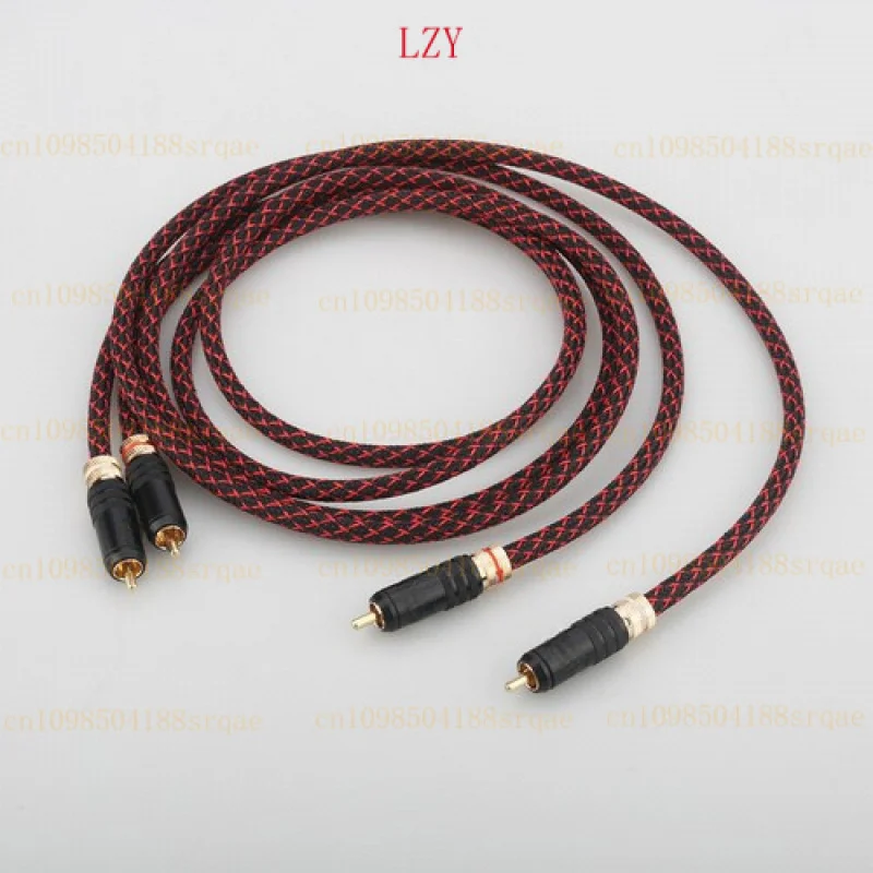 

Pair for HI-End OFC Pure copper RCA To RCA Audio Cable Interconnect gold-plated plug