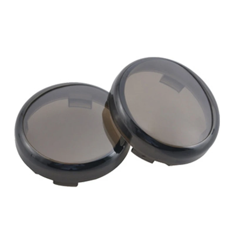 2 Pack Turn Light Lens Lenses Covers Round Motorcycles Turn Light Lens Caps used for XL883 1200 X48