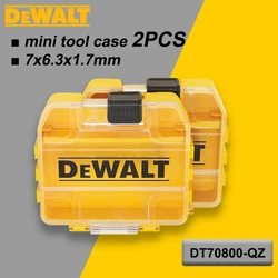 DEWALT Oryginalna mini wytrzymała skrzynka narzędziowa 2 szt. 7x6,3x1,7mm DT70800-QZ