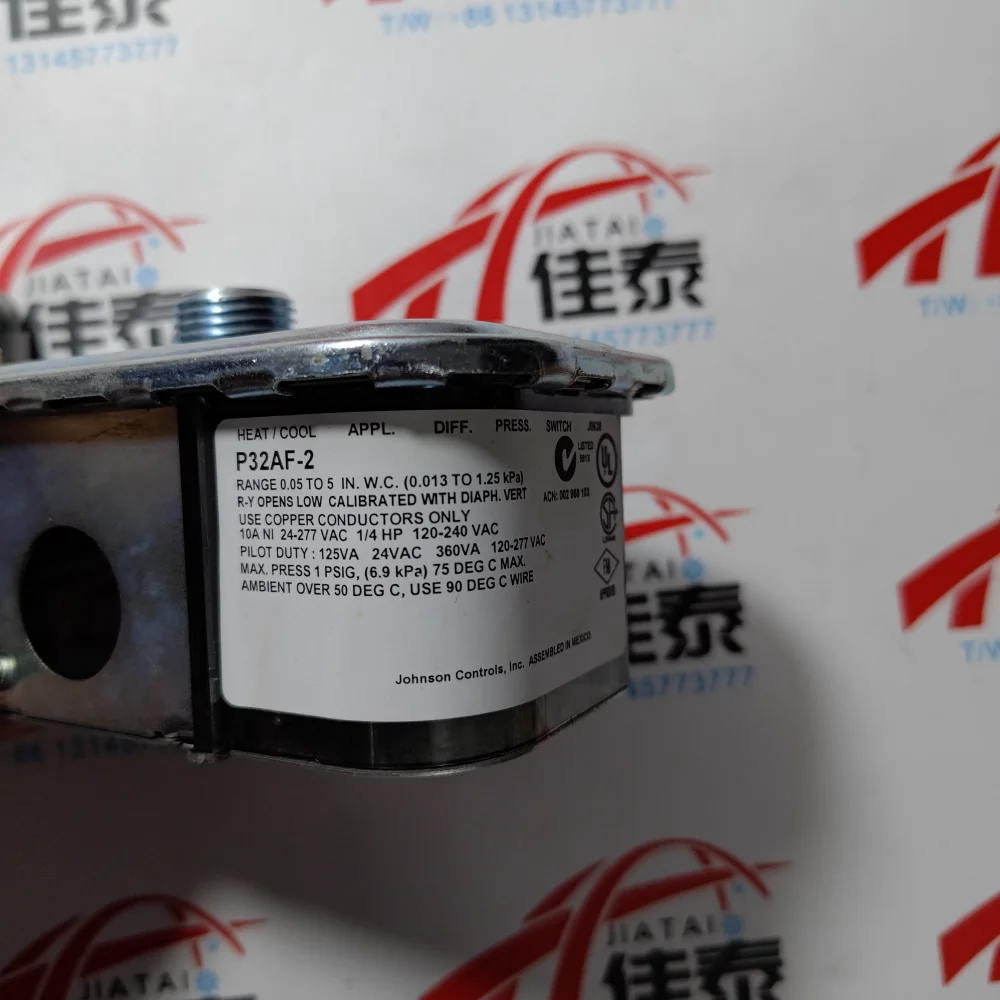 جونسون P32AF 2 مفتاح الضغط التفاضلي الحساس جونسون صمام تجاوز الضغط التفاضلي