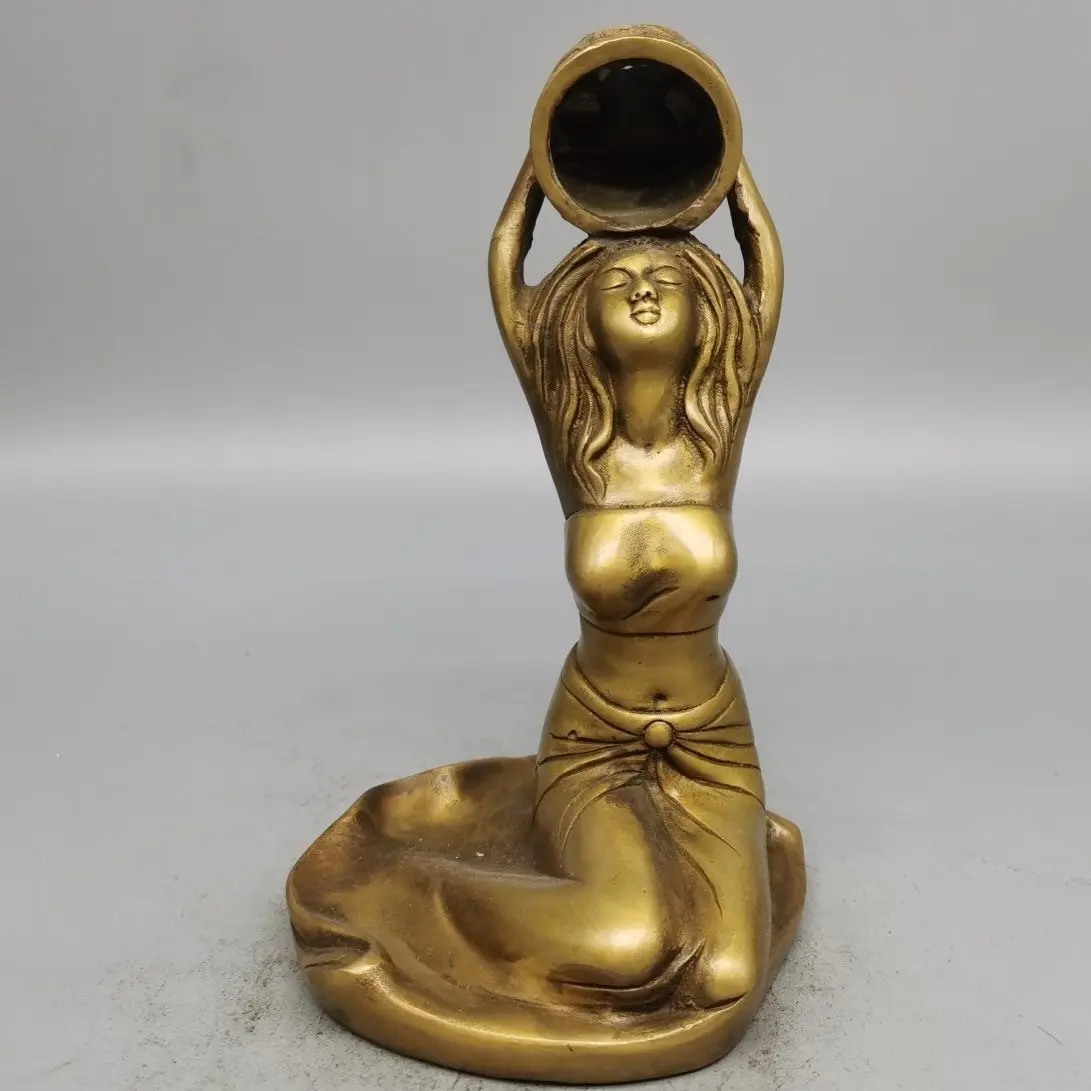 Kneeling bathing beauty incense burner Statue Sculpture Figurines Home Garden Decoration Statues For House
